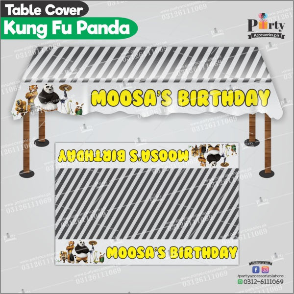 Customized Kung fu Panda Theme Birthday table top sheet