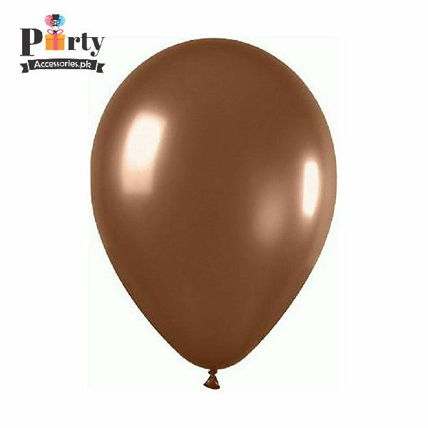Plain Brown Balloons Solid color latex rubber balloons