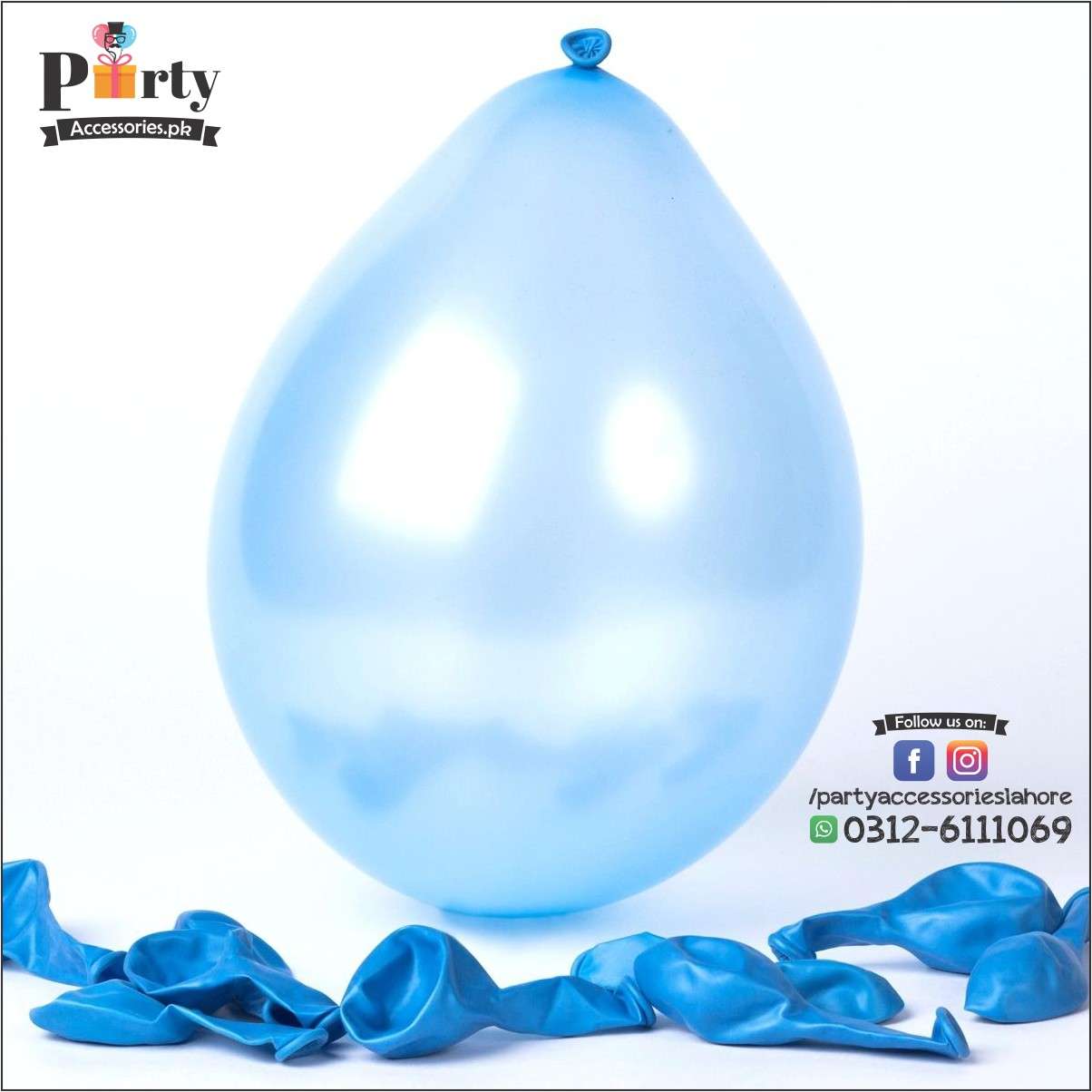 light blue balloons