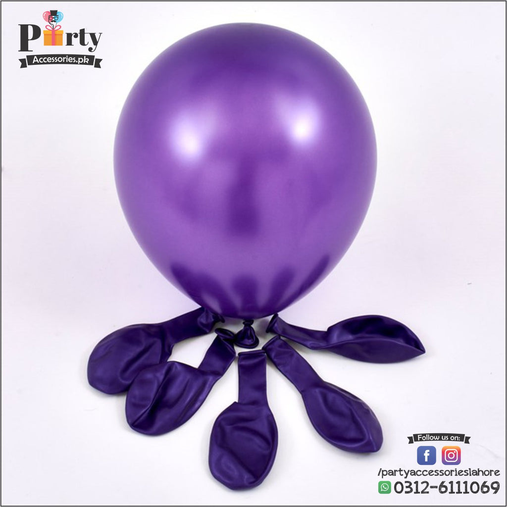 Purple Colored Latex Balloons