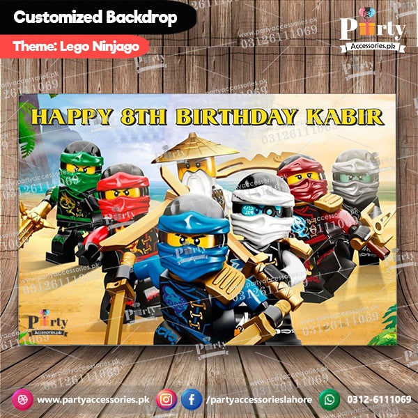 Customized Ninja-go Theme Birthday Party Backdrop