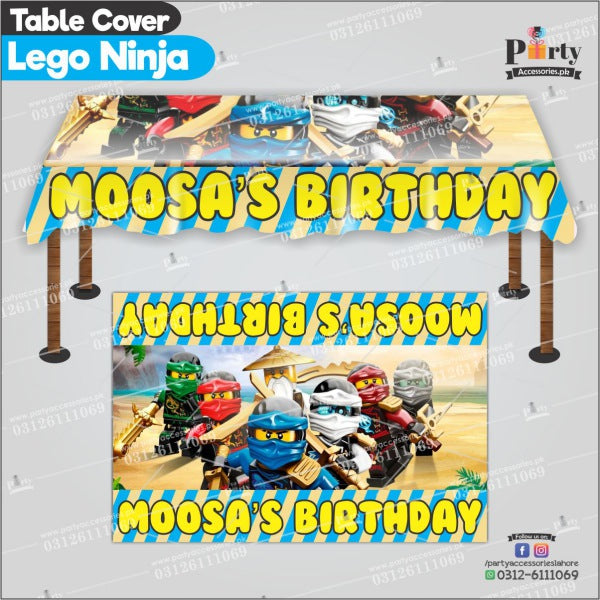Customized Ninjago Theme Birthday table top sheet