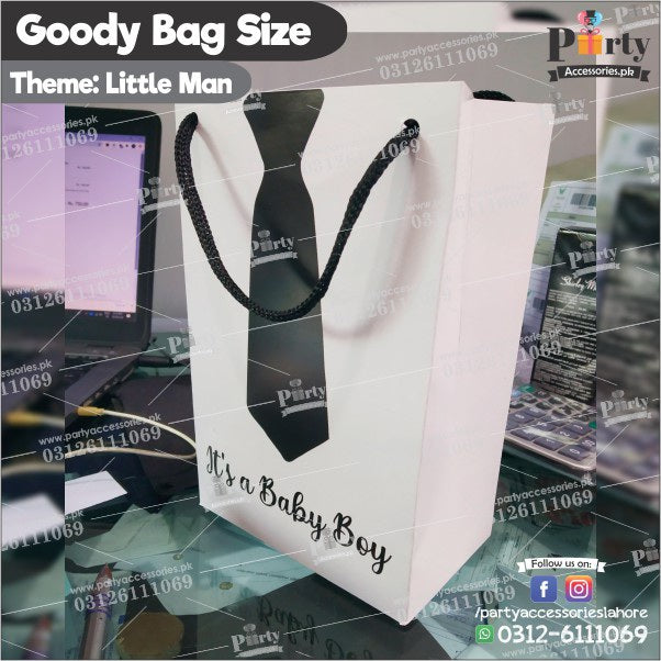 Little Man theme Customized Goody Bags / favor bags