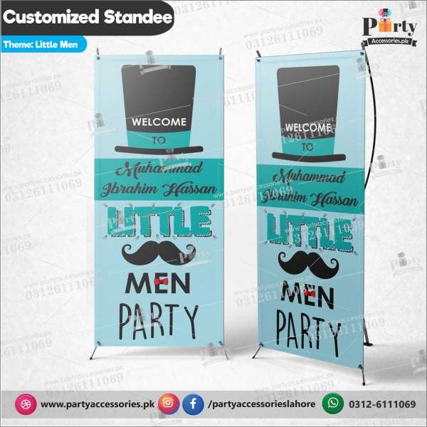 Customized Little man theme Welcome Standee