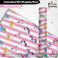 Gift wrapping sheets for Little Pony theme birthday party