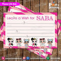 Customized wish cards in lol doll theme
