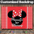 Customized Mickey Mouse Theme Birthday Party Backdrop