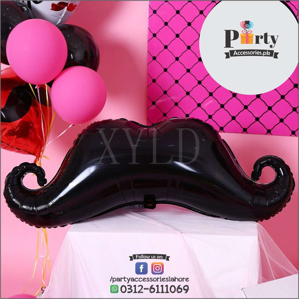 Mustache foil balloon jumbo size