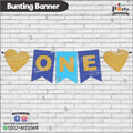 First birthday bunting banner ONE banner for wall decoration