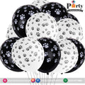 paw printed latex balloons