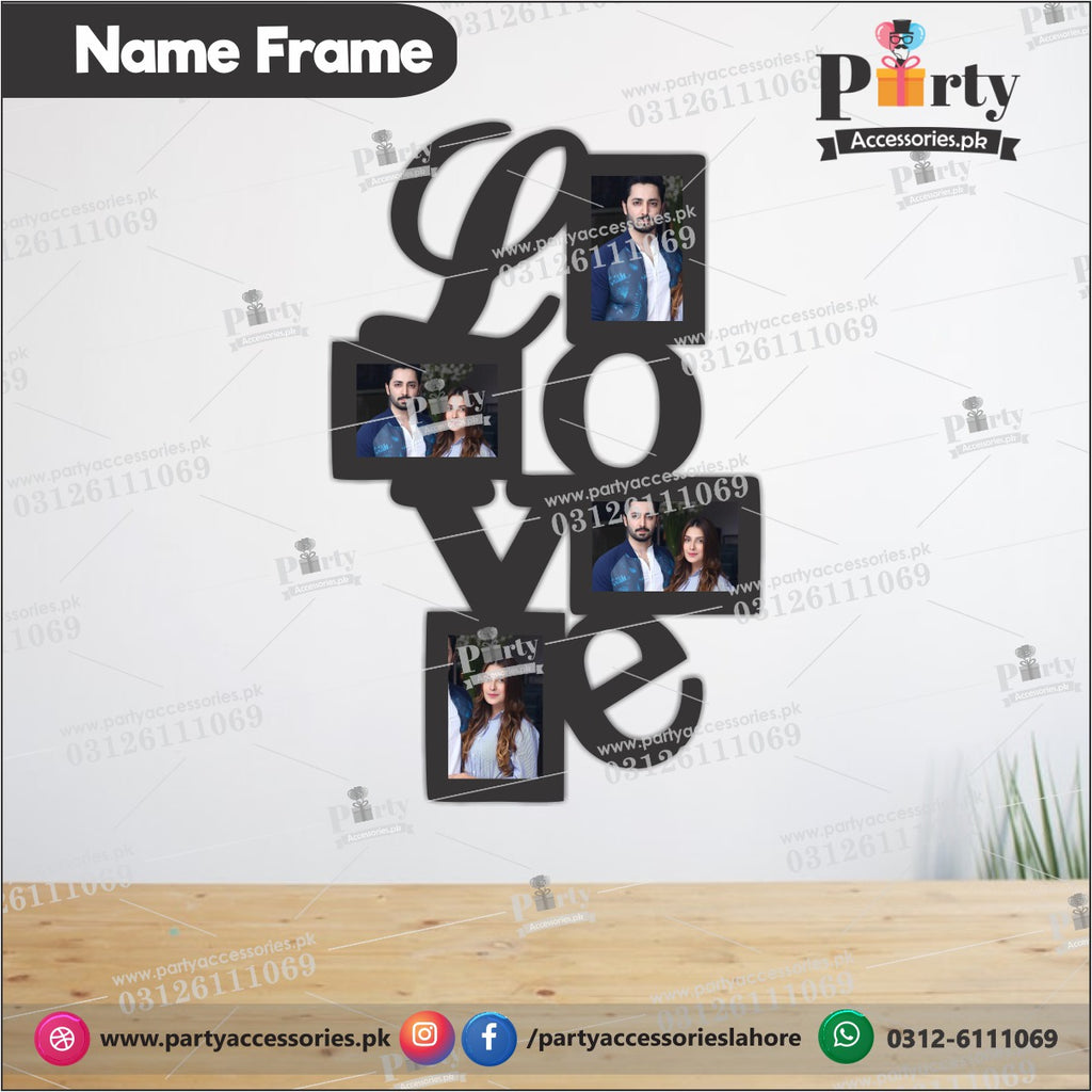 Customized LOVE Wall Decor photo frame for anniversary