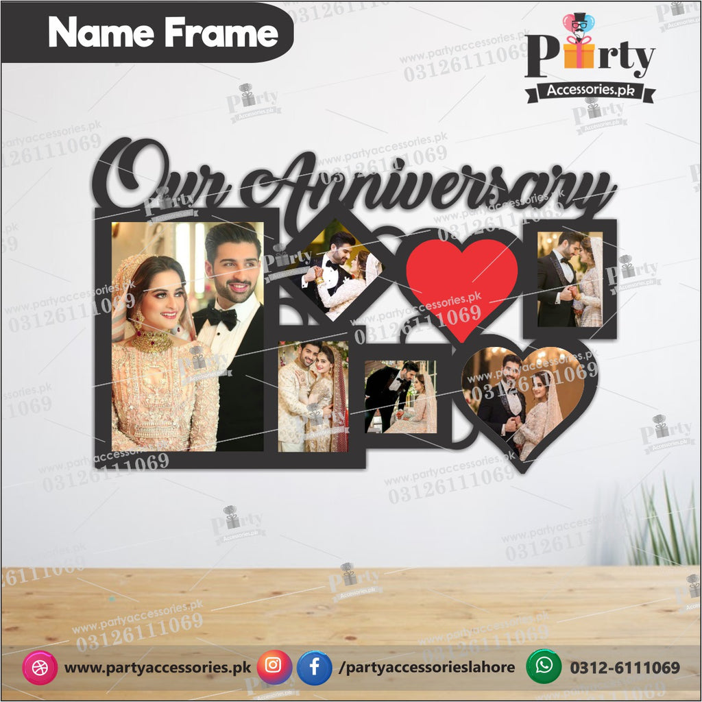 Customized Wall Decor photo frame for anniversary