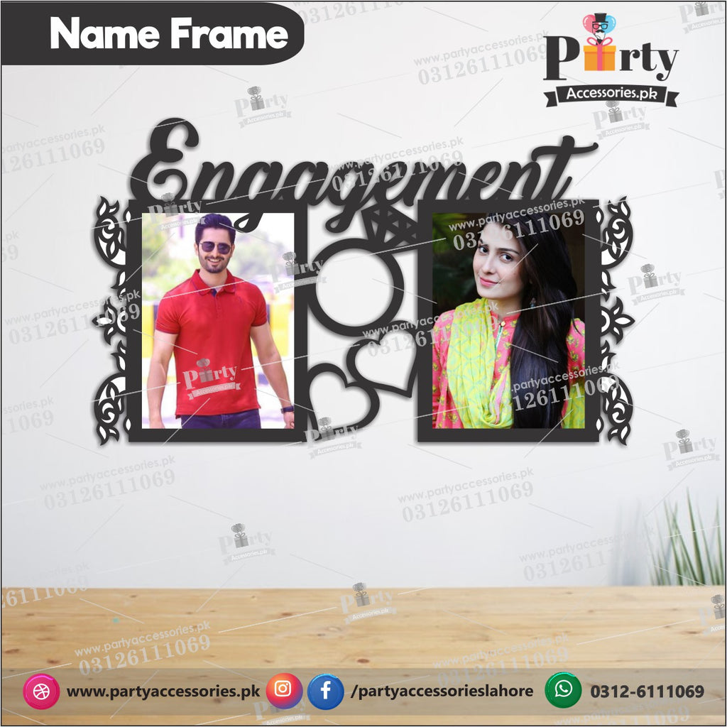 Customized Wall Decor photo frame for engagement