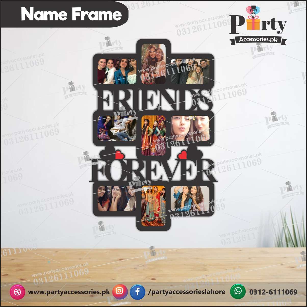 Customized Wall frame FRIENDS FOREVER