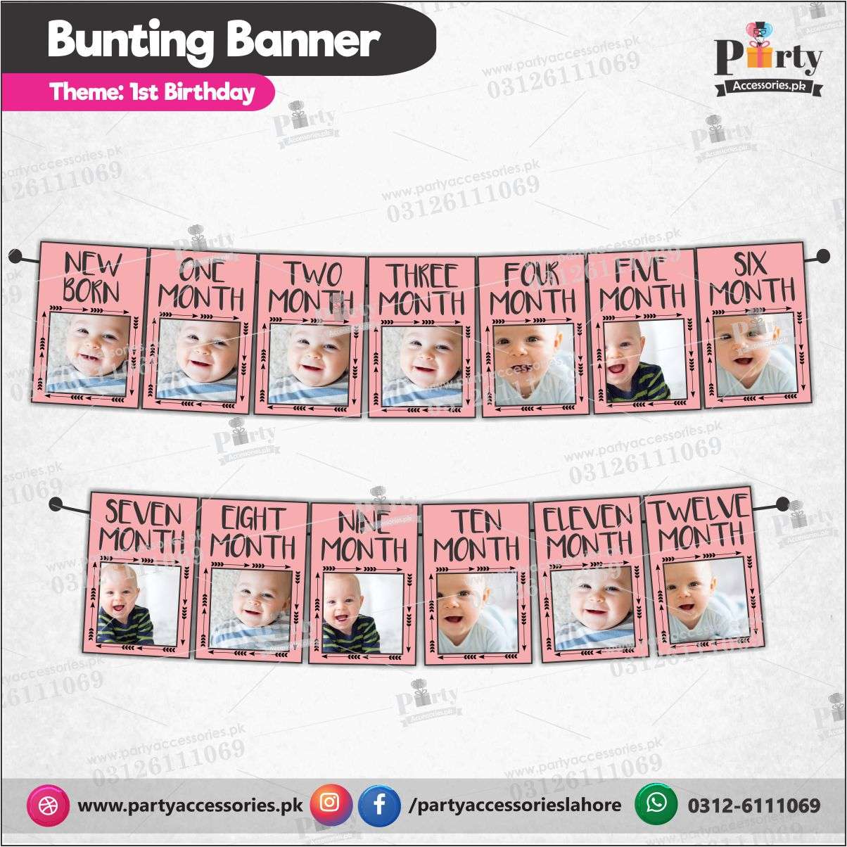 Customized Month wise Picture banner