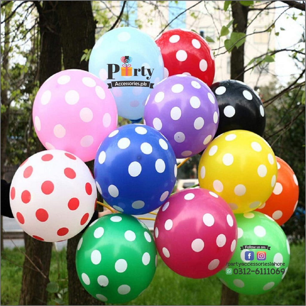 Polka Dots Printed Dotted Balloons