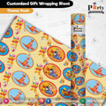 Gift wrapping sheets for Pooh theme birthday party