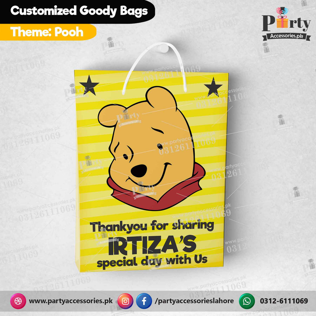 Pooh theme Customized Goody Bags / favor bags