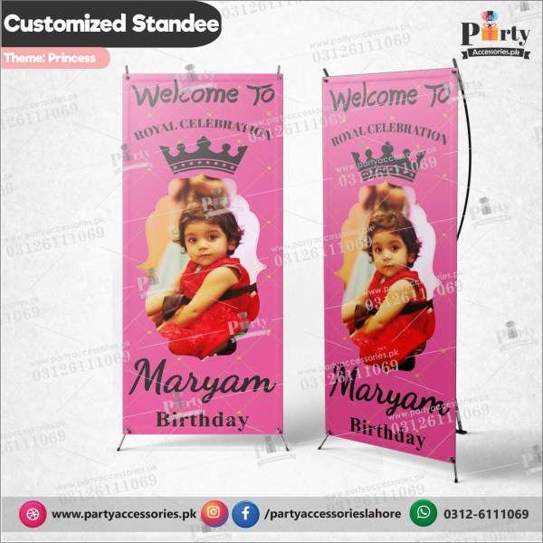 Customized Welcome Standee in Disney Princess theme for party