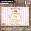 Customized Disney Princess Theme Birthday Backdrop