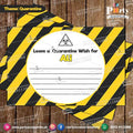 Customized wish cards in Quarantine theme party