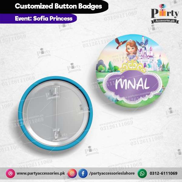 Sofia the first theme Customized Button Badge