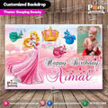 Customized Aurora Princess Theme Birthday Party Backdrop