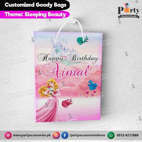 Aurora Princess theme Customized Goody Bags / favor bags
