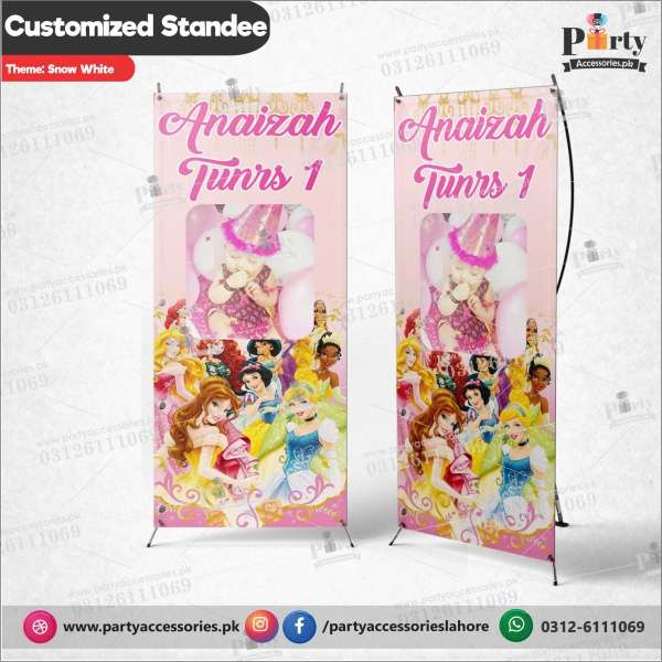 Customized Welcome Standee for Snow White theme party
