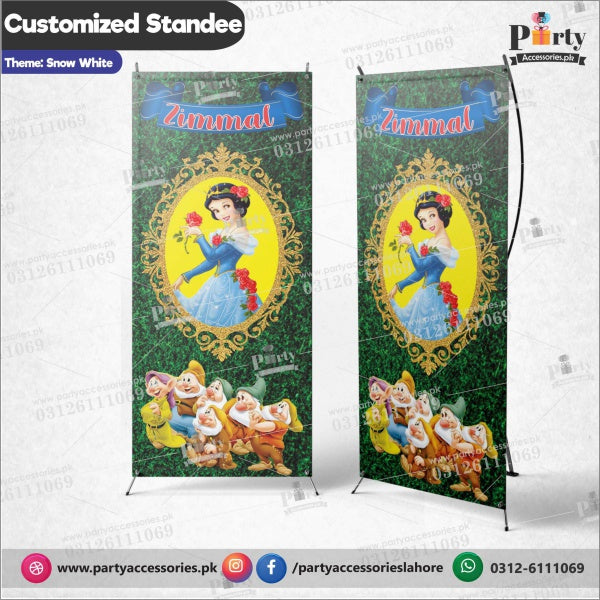 Customized Welcome Standee for Snow White theme party