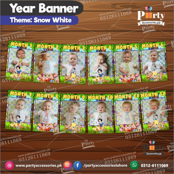 Customized Month wise year Picture banner in Snow White theme