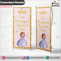 Customized Princess Sofia theme Welcome Standee for Birthday Parties