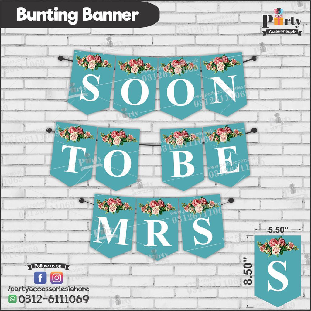 SOON TO BE MRS bunting banner for bridal shower decoration