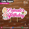 Customized card cake topper for birthday in Spa theme