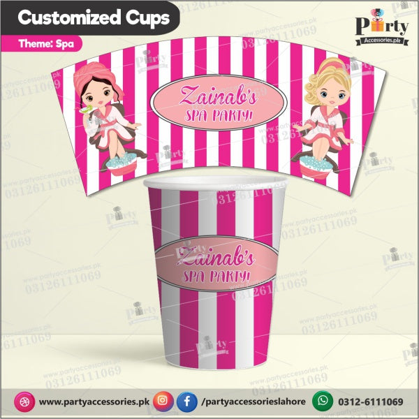 Customized disposable Paper CUPS for Spa theme party