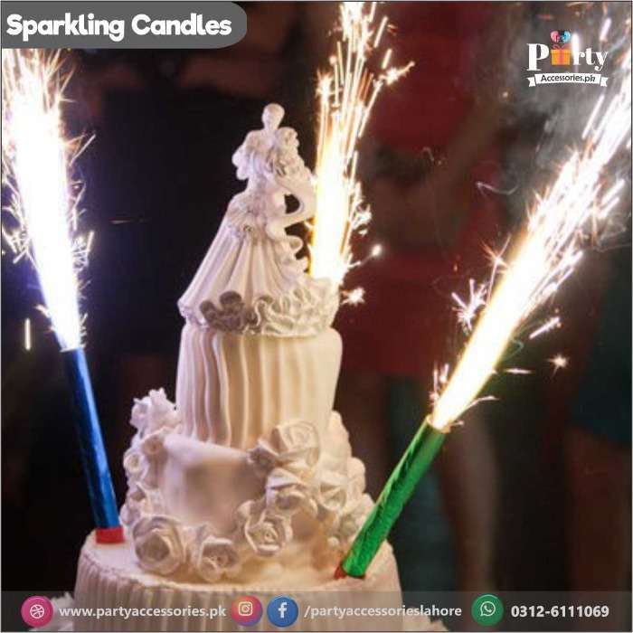 firework candles for cake decoration
