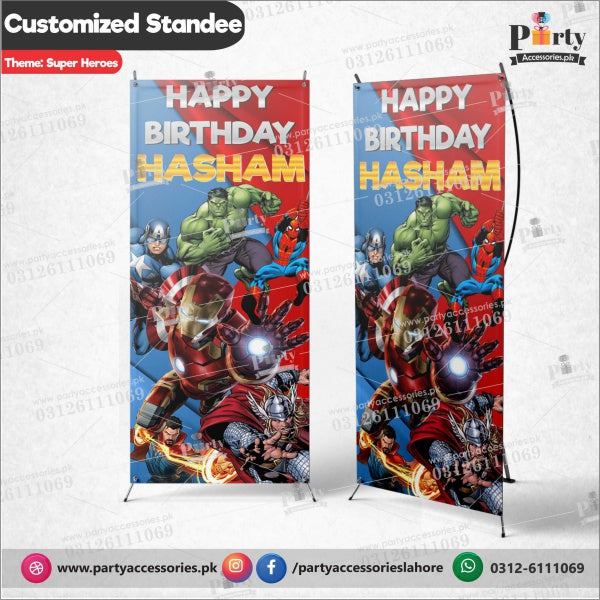  Welcome Standee for Superheroes Avengers theme party