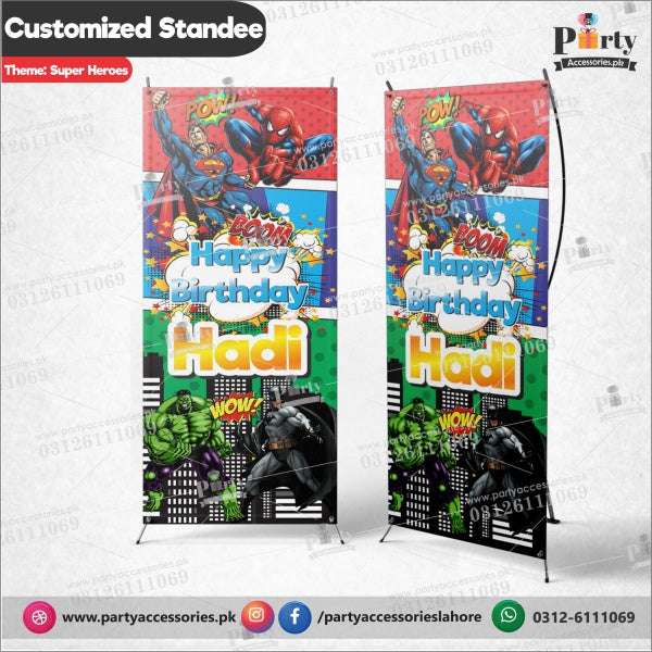 Customized Welcome Standee for Superheroes Avengers theme party