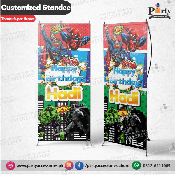 Customized Welcome Standee for Superheroes Avengers theme party