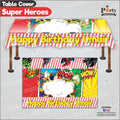 Customized Super Hero  theme Birthday table top sheet