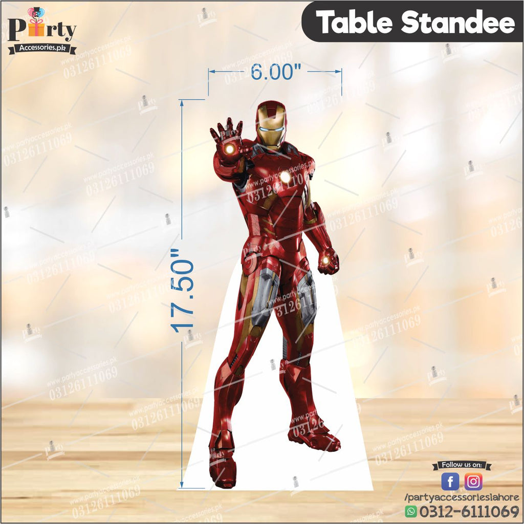 Superheros theme Table standing character cutout