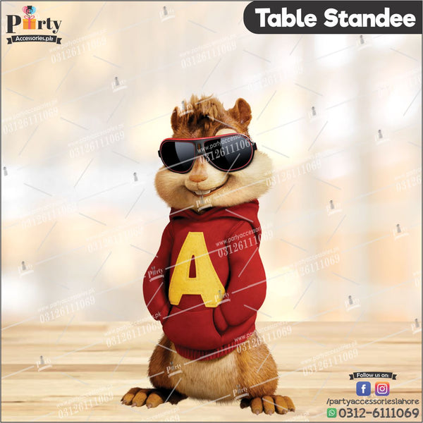 Customized Alvin and the Chipmunks theme Table standing character cutouts