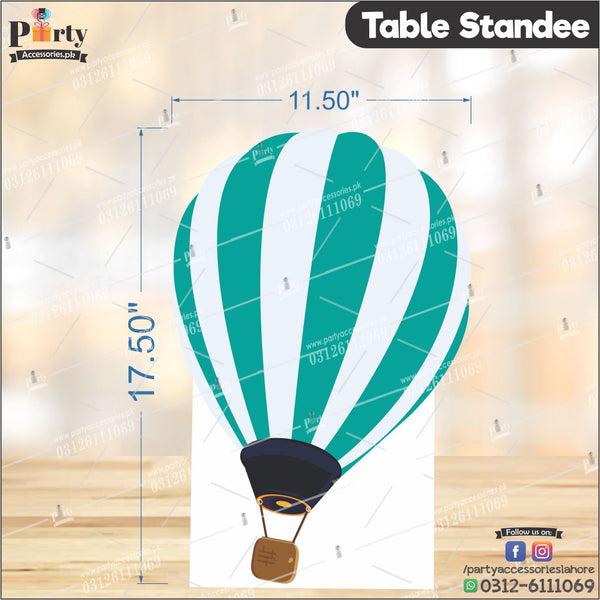Customized Hot Air Balloon theme Table standing character cutouts