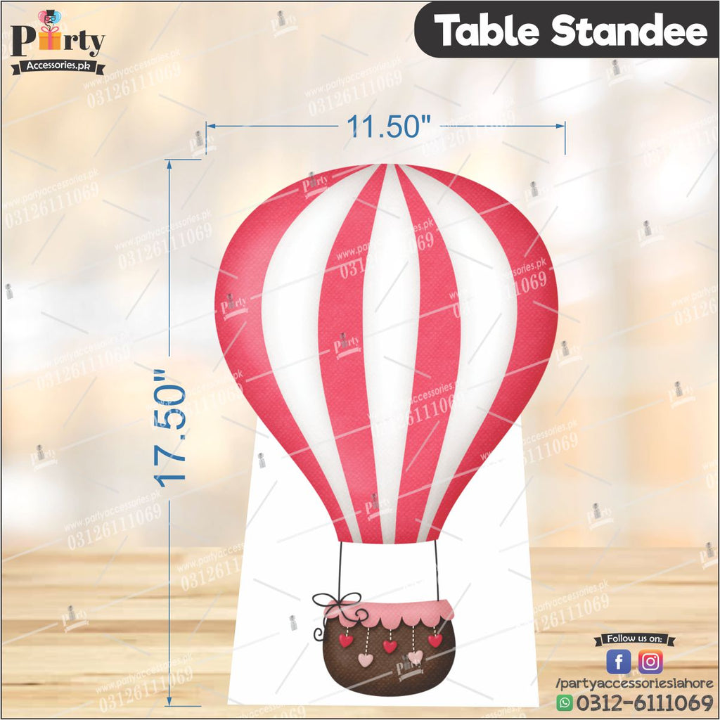 Hot Air Balloon Shape standing  cutouts for decoration