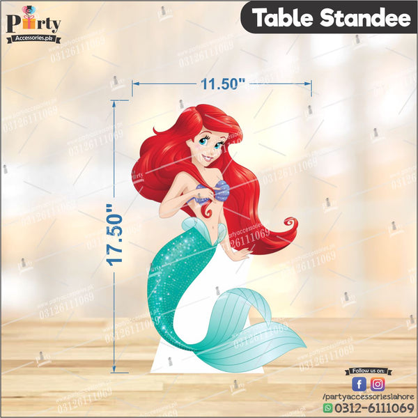 Customized Mermaid theme Table standing character cutouts