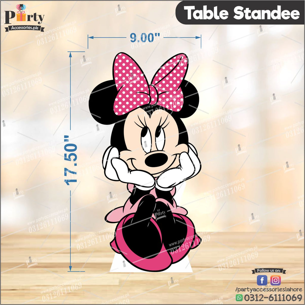 Minnie Mouse theme Table standing character cutouts