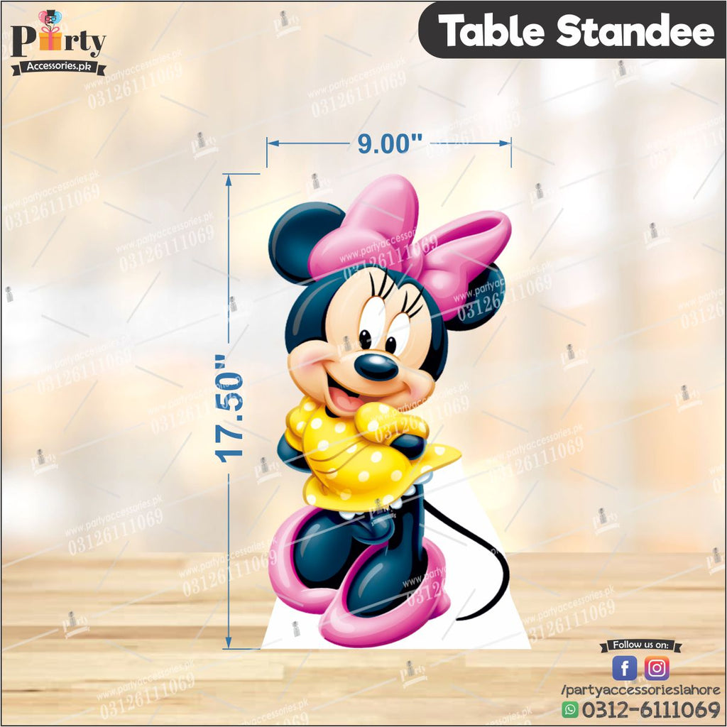Minnie Mouse theme Table standing character cutouts