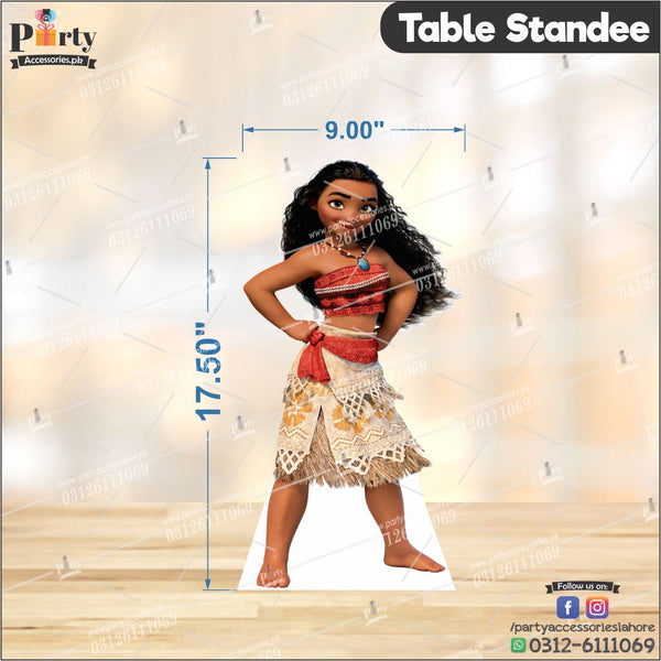 Customized Moana theme Table standing character cutouts