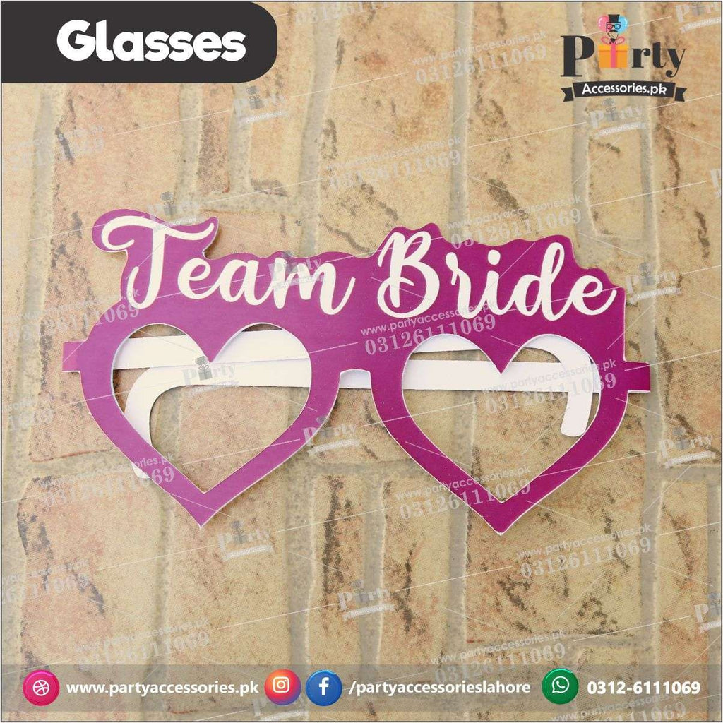 Team Bride glasses for Bridal shower event celebration