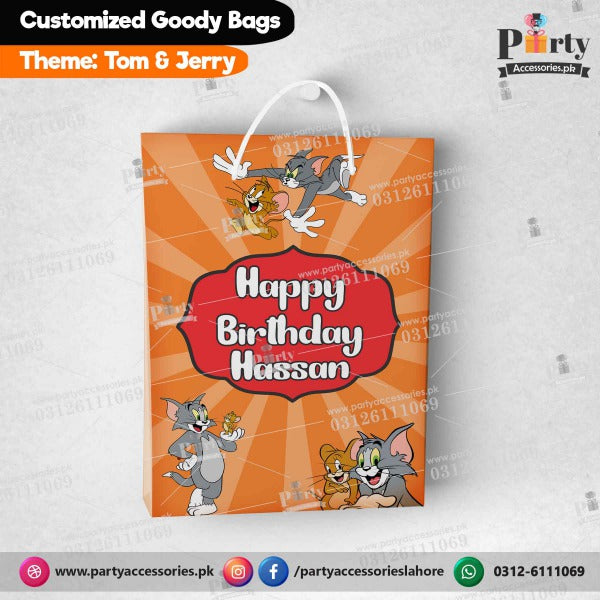 Tom and Jerry theme Customized Goody Bags / favor bags